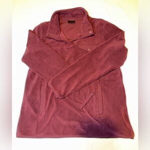 32 Degrees Heat Fleece Snap Neck Pullover Jacket Plum Lightweight Women’s S